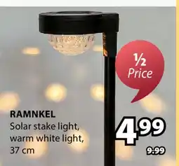 JYSK RAMNKEL Solar stake light offer