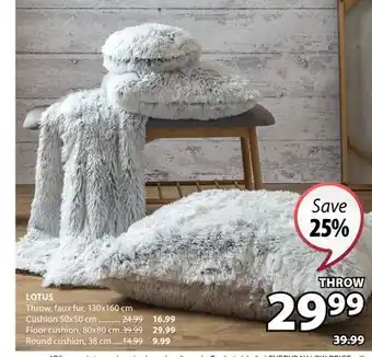 JYSK LOTUS Throw offer