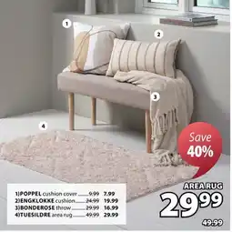 JYSK TUESILDRE area rug offer
