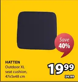 JYSK HATTEN Outdoor XL seat cushion offer