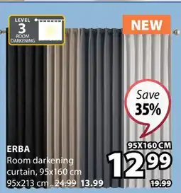 JYSK ERBA Room darkening curtain offer