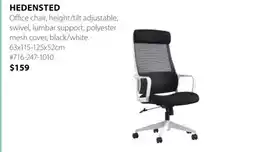 JYSK HEDENSTED Office chair, height/tilt adjustable offer