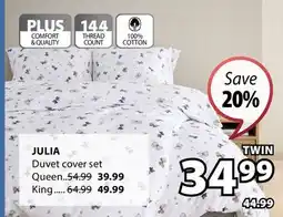JYSK JULIA Duvet cover set offer