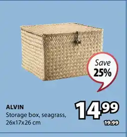 JYSK ALVIN Storage box, seagrass offer