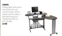 JYSK OWEN Folding desk offer
