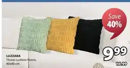 JYSK LUZZARA Throw cushion fleece offer