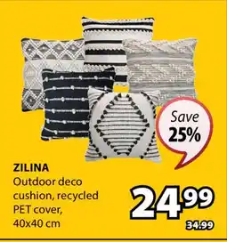 JYSK ZILINA Outdoor deco cushion, recycled PET cover offer