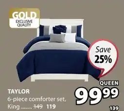 JYSK TAYLOR 6-piece comforter set Queen offer