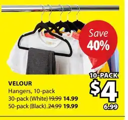 JYSK VELOUR Hangers 10-PACK offer