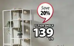 JYSK TRAPPEDAL 7-TIER SHELF offer