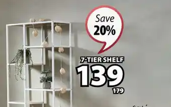 JYSK TRAPPEDAL 7-TIER SHELF offer