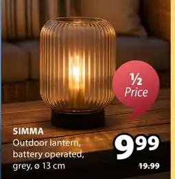 JYSK SIMMA Outdoor lantern offer
