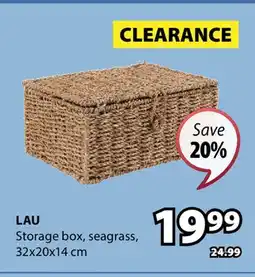 JYSK LAU Storage box, seagrass offer