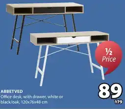 JYSK ABBETVED Office desk offer