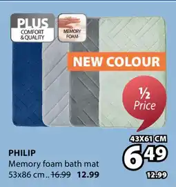 JYSK PHILIP Memory foam bath mat offer