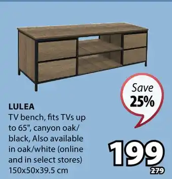 JYSK LULEA TV bench offer