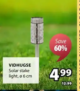 JYSK VIDHUGSE Solar stake light offer