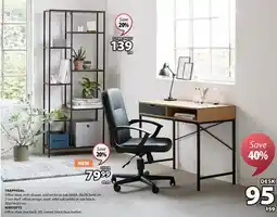 JYSK TRAPPEDAL Office desk, with drawer offer