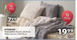 JYSK MYGGBLOM Throw pillow offer