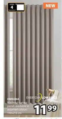 JYSK OMEGNA Blackout curtain panel offer