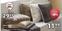 JYSK STAVKLOKKE Throw cushion offer