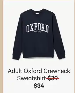 Joe Fresh Adult Oxford Crewneck Sweatshirt offer