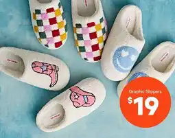 Joe Fresh Graphic Slippers offer