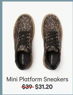 Joe Fresh Mini Platform Sneaker offer