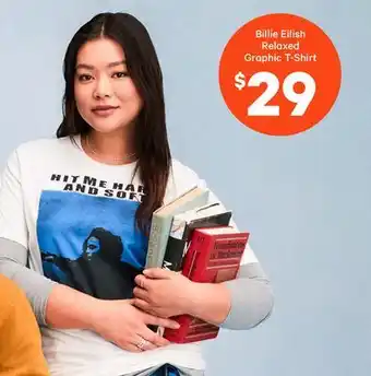 Joe Fresh Billie Eilish Relaxed Graphic T-Shirt offer