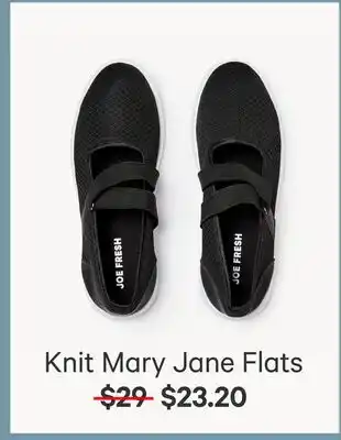 Joe Fresh Knit Mary Jane Flat offer
