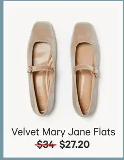 Joe Fresh Velvet Mary Jane Flat offer