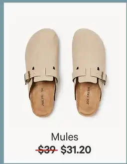 Joe Fresh Mules offer