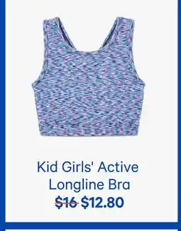 Joe Fresh Kid Girls' Active Longline Bra offer