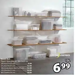 JYSK BASIC BOX Plastic shoe box offer