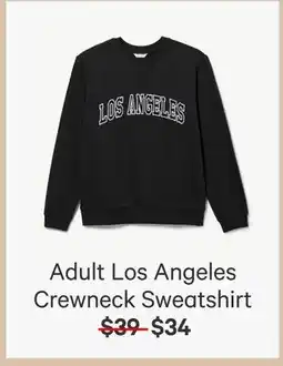 Joe Fresh Adult Los Angeles Crewneck Sweatshir offer