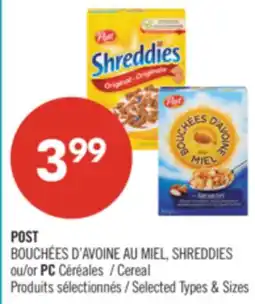 Pharmaprix POST or PC Cereal offer