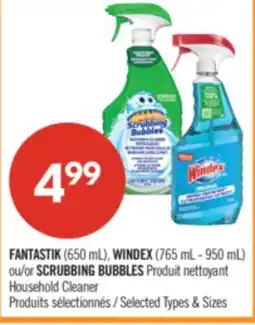 Pharmaprix FANTASTIK (650ml),WINDEX (765ml-950ml) or SCRUBBING BUBBLES Household Cleaner offer