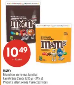 Pharmaprix M&M's Family Size Candy offer