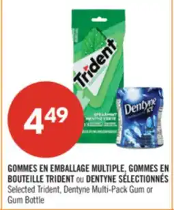 Pharmaprix Selected Trident, Dentyne Multi-Pack Gum or Gum Bottle offer