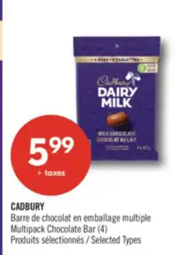 Pharmaprix CADBURY Multipack Chocolate Bar offer