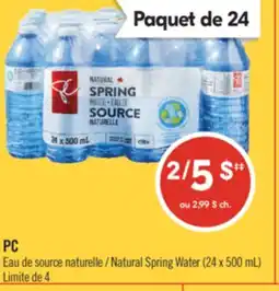 Pharmaprix PC Natural Spring Water offer