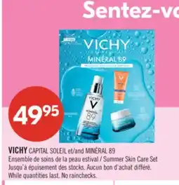 Pharmaprix VICHY CAPITAL SOLEIL and MINÉRAL 89 Summer Skin Care Set offer