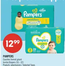 Pharmaprix PAMPERS Jumbo Diapers offer