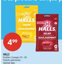 Pharmaprix HALLS Lozenges offer