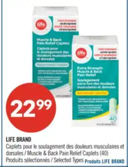 Pharmaprix LIFE BRAND Muscle & Back Pain Relief Caplets offer