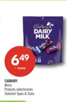 Pharmaprix CADBURY Minis offer