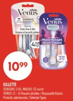 Pharmaprix GILLETTE SENSOR2 (10), MACH3 (3) or VENUS (3 - 4) Disposable Razors offer