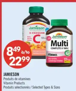 Pharmaprix JAMIESON Vitamin Products offer