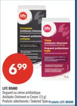 Pharmaprix LIFE BRAND Antibiotic Ointment or Cream offer