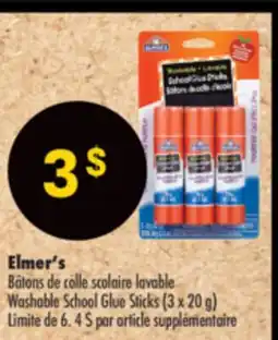 Pharmaprix Elmer's Washable School Glue Sticks offer